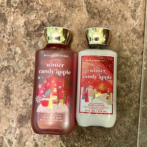 Winter Candy Apple shower gel and lotion